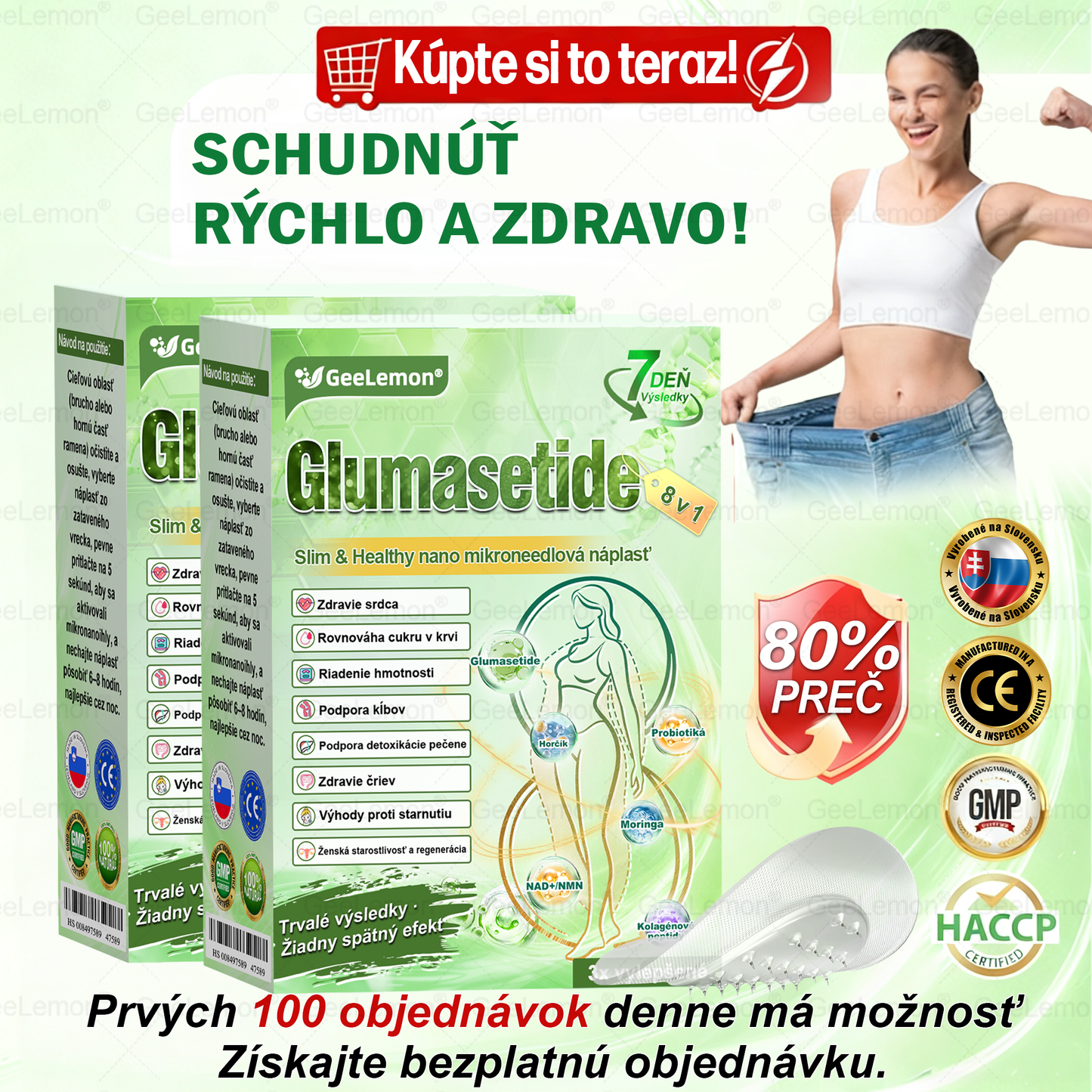 🌠| 🎁 𝐆𝐞𝑒𝐿𝑒𝐦𝐨𝐧® Glumasetide 8 v 1 Nano mikrotŕňový náplasť – Len raz denne ✅ Viditeľné zmeny za 7 dní na obezitu, ochabnutú pokožku a zdravie